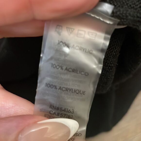 Calvin Klein Open Front hooded Cardigan | black | size M - Picture 10 of 10